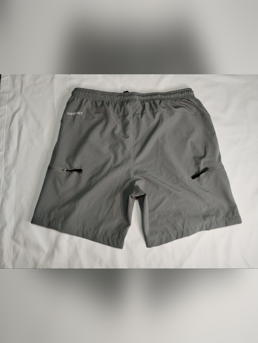 Santiny Men's Performance Gray Athletic Shorts Size (L)